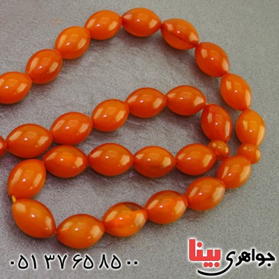 تسبیح کهربا پودری 33 دانه هلی خوشرنگ _کد:16048