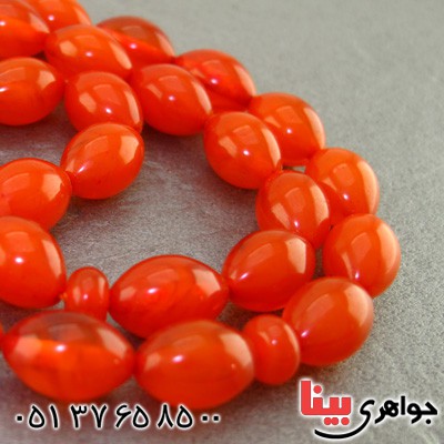 تسبیح کهربا پودری ۳۳ دانه ای خوشرنگ _کد:16055