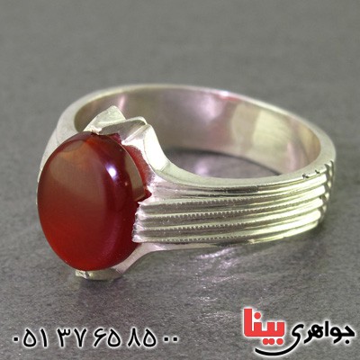 انگشتر عقیق یمنی عالی مدل تک _کد:16126