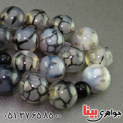 تسبیح عقیق شجری 33 دانه ای درشت خوش طرح