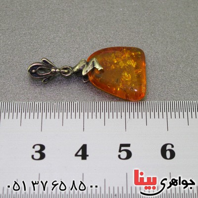 گردنبند کهربا بولونی قدیمی خوش نقش _کد:16154