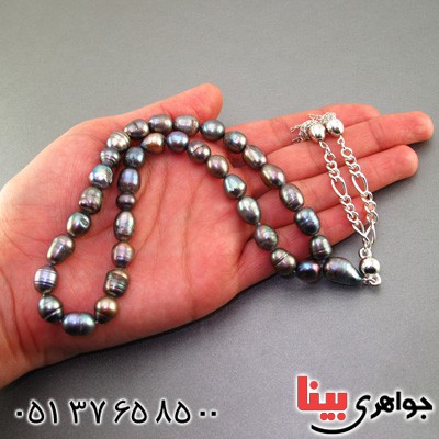 تسبیح مروارید کبود 33 دانه ای اصل _کد:16159
