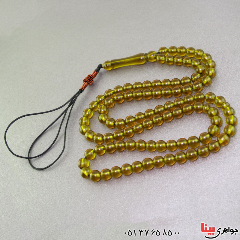 تسبیح سندلوس سبز آلمانی ۱۰۱ دانه ای خوشرنگ و عالی _کد:2371
