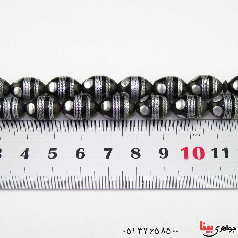 تسبیح کشکول (کوک) 33 دانه ای نقره کوب مرغوب _کد:16210