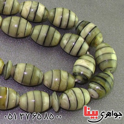 تسبیح کهربا پودری خاص ترکیبی _کد:16382