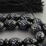 تسبیح یسر 33 دانه ای نقره کوب درشت