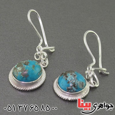 گوشواره فیروزه نیشابوری خوشرنگ زنانه _کد:16398