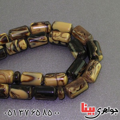 تسبیح کهربا پودری ۳۳ دانه ای درشت عالی _کد:16431