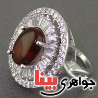 انگشتر عقیق یمنی  زنانه درشت و عالی _کد:16443