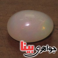 نگین انگشتر اوپال سفید ملون عالی _کد:16463