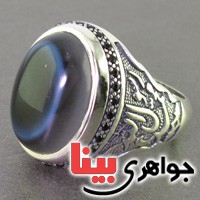 انگشتر عقیق باباقوری بسیار عالی درشت مردانه _کد:16483