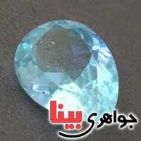 نگین انگشتر توپاز آبی شفاف خوشرنگ _کد:16502
