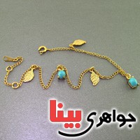 دستبند فیروزه نیشابوری زنانه بسیارعالی  _کد:16507