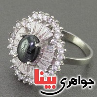 انگشتر حدید صینی هفت جلاله زنانه رودیوم _کد:16523