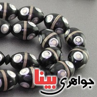 تسبیح کشکول (کوک) ۳۳ دانه ای نقره کوب مرغوب با مرصع کاری صدف _کد:2457