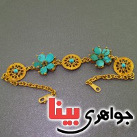 دستبند فیروزه نیشابوری زنانه بسیارعالی طرح زیرخاکی _کد:16541