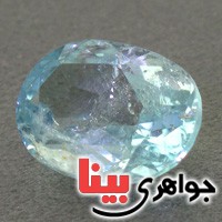 نگین انگشتر توپاز آبی شفاف خوشرنگ _کد:16551