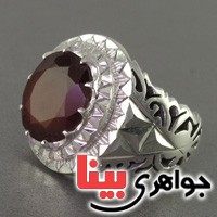 انگشتر یاقوت گارنت بسیارعالی فاخر مردانه درشت _کد:2461