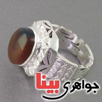 انگشتر عقیق یمنی خوش طبع فاخر درشت مردانه _کد:2463