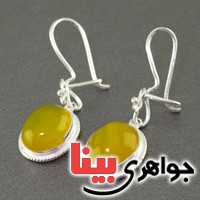 گوشواره عقیق شرف الشمس خوشرنگ زنانه _کد:16569