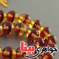 تسبیح کهربا پودری ۳۳ دانه ای عالی خوشرنگ درشت _کد:16574