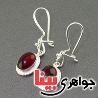 گوشواره یاقوت سرخ آلمانی خوشرنگ زنانه _کد:16595
