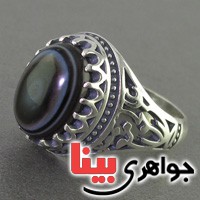 انگشتر عقیق باباقوری سه پوسته مردانه _کد:16604