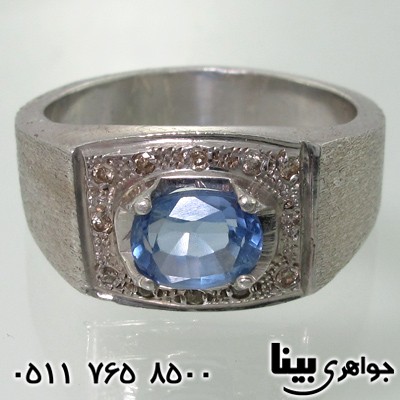 انگشتر چند جواهر یاقوت کبود و الماس انگشتر چند جواهر یاقوت کبود و الماس