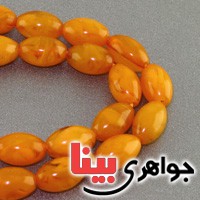 تسبیح کهربا پودری ۳۳ دانه ای عالی خوشرنگ _کد:16616