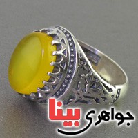 انگشتر عقیق شرف الشمس عالی مردانه _کد:16623