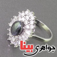 انگشتر حدید صینی هفت جلاله زنانه رودیوم _کد:16624