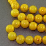 تسبیح کهربا پودری ۳۳ دانه ای عالی
