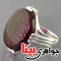 انگشتر عقیق خراسانی عالی مردانه حکاکی و من یتق الله _کد:16650