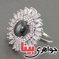انگشتر حدید صینی هفت جلاله زنانه رودیوم _کد:16654