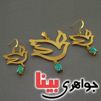 سرویس فیروزه نیشابوری بسیارعالی طرح پرنده _کد:16671