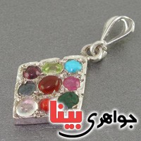 گردنبند چند جواهر لوزی همراه با حرز امام جواد _کد:16689