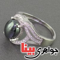 انگشتر حدید صینی هفت جلاله رودیوم زنانه _کد:16698