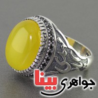 انگشتر عقیق شرف الشمس مردانه بسیار عالی _کد:16708