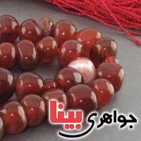تسبیح عقیق هندی 33 دانه ای قدیمی _کد:16713