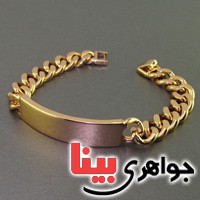 دستبند طرح ایتالیایی درشت _کد:16715