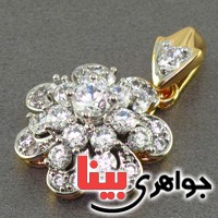 گردنبند الماس مدل گل _کد:16720