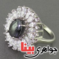 انگشتر حدید هفت جلاله رودیوم درشت زنانه _کد:16754