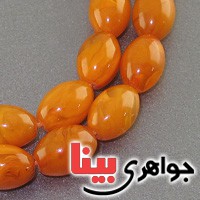 تسبیح کهربا پودری ۳۳ دانه ای خوشرنگ _کد:16757