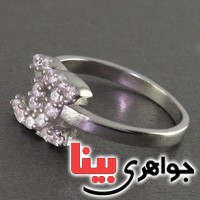 انگشتر نقره رودیوم زنانه طرح chanel _کد:16761