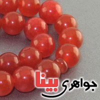تسبیح عقیق قرمز 33 دانه ای درشت _کد:16763