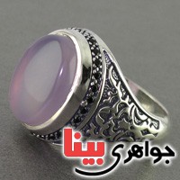 انگشتر عقیق خراسانی کبود بسیار عالی درشت مردانه _کد:16778