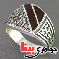 انگشتر حدید مارکازیتی خوشرنگ انگشتر حدید مارکازیتی خوشرنگ