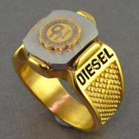 انگشتر اسپرت مردانه طرح DIESEL