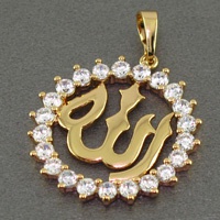 گردنبند الماس مدل الله