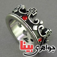 انگشتر یاقوت سرخ مردانه مدل پادشاهی